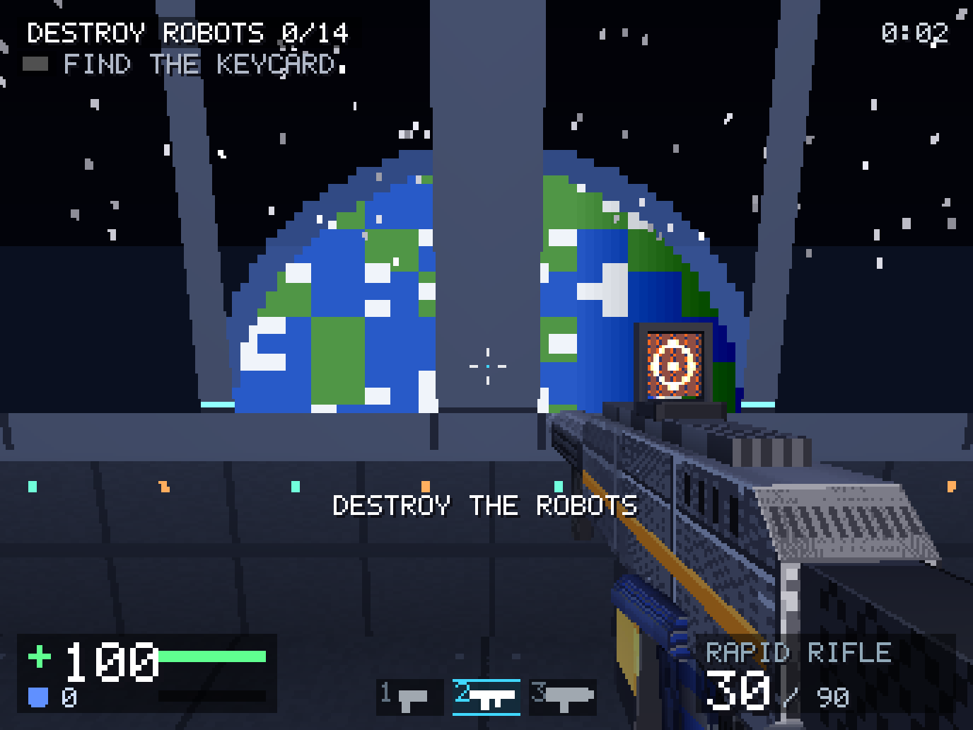 Space station window with the Earth outside